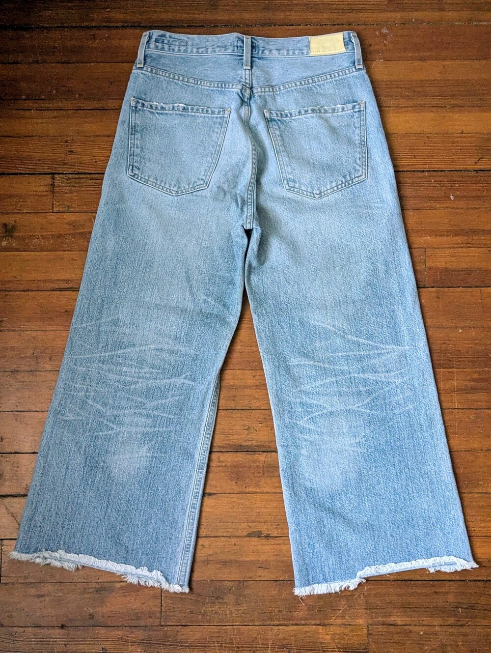 Citizens of Humanity Emma High Rise Wide Leg Crop Jeans Stax Wash Sz 26 - Picture 2 of 14